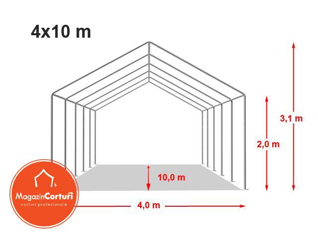 Cort Depozitare Industrial 4x10 m Eco [2]