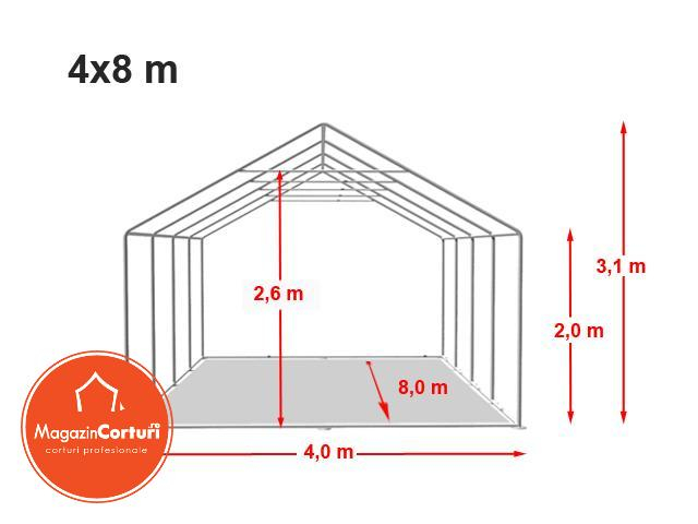 Cort Depozitare Industrial 4x8 m Premium Plus [2]