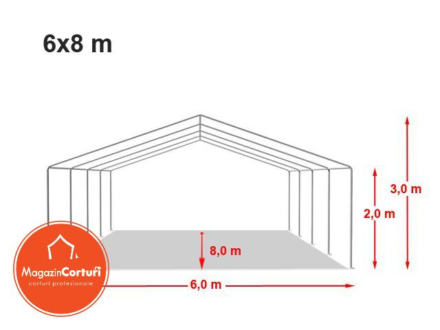 Cort Depozitare Industrial 6x8 m Eco Plus [2]
