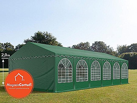 Corturi evenimente - Cort Evenimente 6x12 m Profesional 2 m Verde inchis