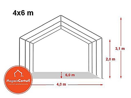 Cort Evenimente 4 x 6m Eco Plus [1]
