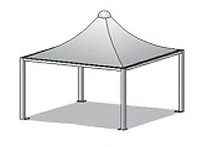 Pagode - Pagoda 7,50 x 5,50m Profi Light