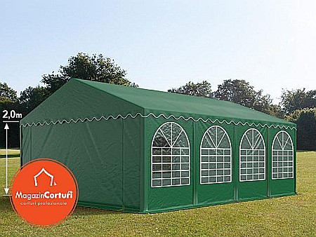 Corturi evenimente - Cort Evenimente 6x8 m Profesional 2 m Verde inchis