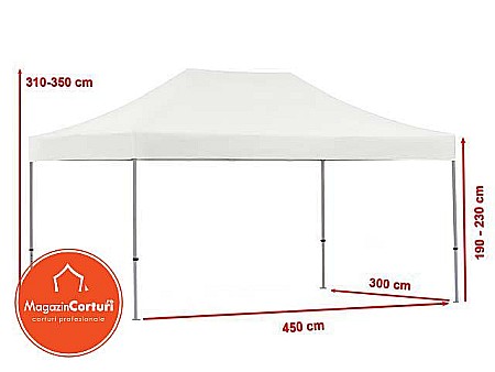 Cort pliabil 3 x 4,5m POP UP Premium [1]