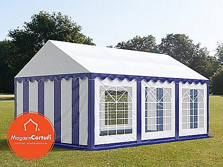 Corturi evenimente - Cort Evenimente 3x6 m Eco Alb cu Albastru