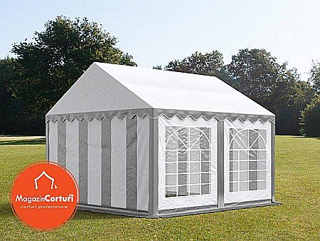 Corturi evenimente - Cort Evenimente 3x3m Eco Alb cu Gri