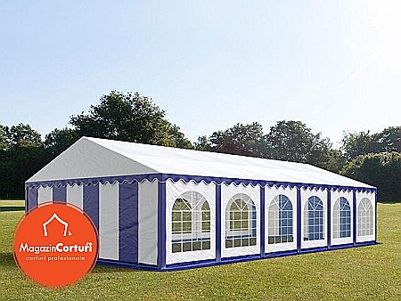 Corturi evenimente - Cort Evenimente 6x12 m Premium Alb Albastru