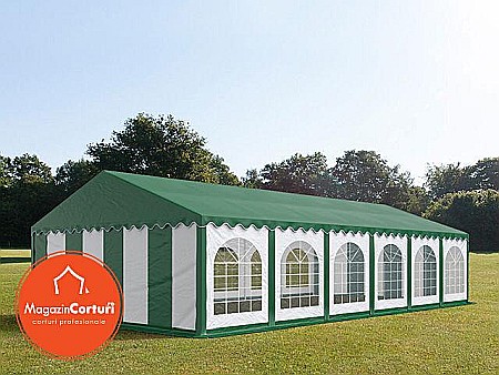 Corturi evenimente - Cort Evenimente 6x12 m Premium Verde Alb