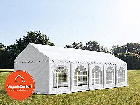 Corturi evenimente - Cort Evenimente 4x10 m Premium 2 m Alb