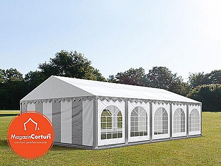 Corturi evenimente - Cort Evenimente 6x10 m Premium Alb Gri