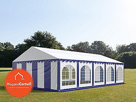 Corturi evenimente - Cort Evenimente 6x10 m Premium Alb Albastru