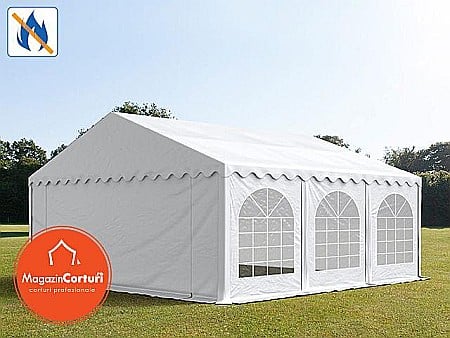 Cort evenimente 6 x 6 -  Cort Evenimente 6x6 m Premium Plus 2m Alb