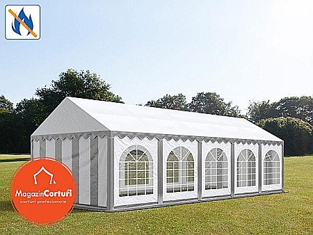 Cort Evenimente 4x10 m Premium Plus 2 m Alb [2]