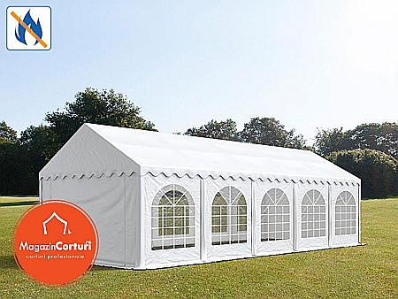Corturi evenimente - Cort Evenimente 4x10 m Premium Plus 2 m Alb