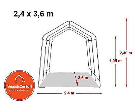 Cort Garaj 2,40 x 3,60m Economy [1]