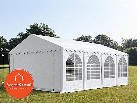 Corturi evenimente - Cort Evenimente 6x8 m Profesional 2 m Alb