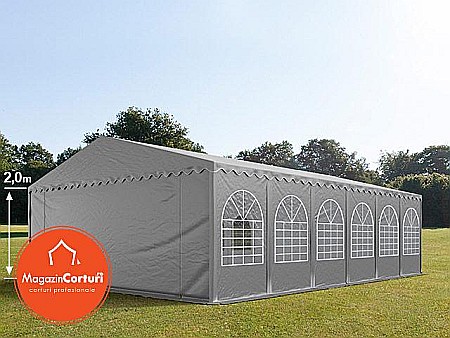 Corturi evenimente - Cort Evenimente 8x12 m Profesional 2 m Gri