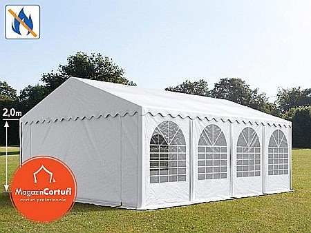 Corturi evenimente - Cort Evenimente 6x8 m Profesional Plus 2 m Alb