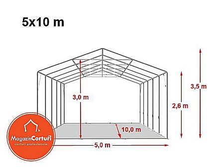 Cort Evenimente 5 x 10m XXL Profi [1]