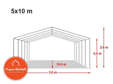 Cort Depozitare Industrial 5x10 m Eco [9]