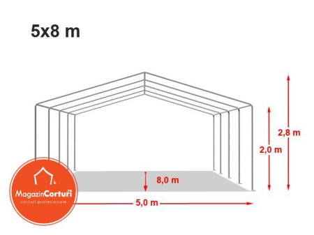 Cort Depozitare Industrial 5x8 m Eco Plus [9]
