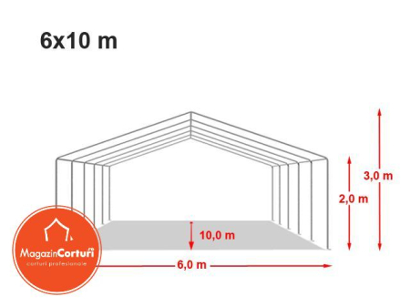 Cort Depozitare Industrial 6x10 m Eco Plus [9]