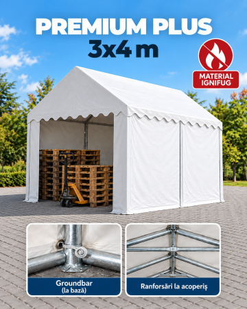 Cort depozitare 3 x 4 - 3 x 4 Cort Industrial și Depozitare Premium Plus