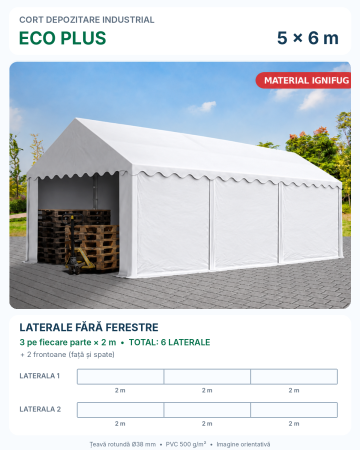 Cort industrial 5 x 6 - 5 x 6 Cort Industrial și Depozitare Eco Plus