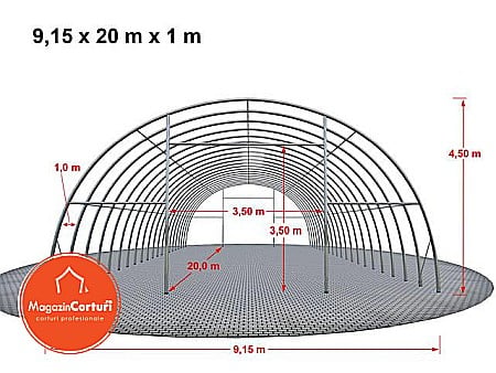  Cort Tunel Semirotund Hala-Depozitare 9.15m x 20m cu 1m intre arce [1]