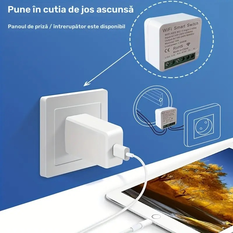Comutator WiFi Smart - Google Home /  Alexa [2]