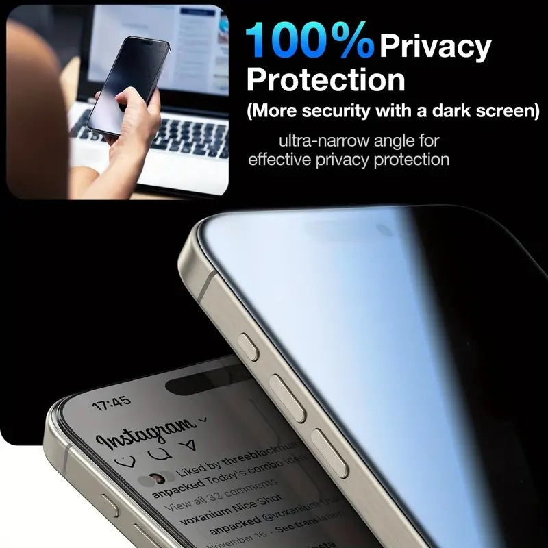 Folie Stricla Privacy Iphone 15Pro [2]