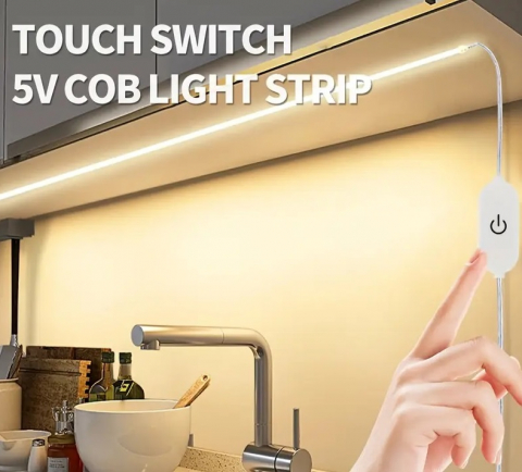 Banda Led Usb 5v 3000k 3m - Control Tactil [1]