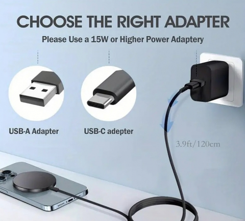 Accesorii Telefoane - Încărcător wireless magnetic de 15W pentru Apple iPhone