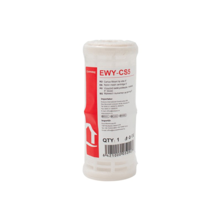 Filtre apa si cartuse - Cartus filtrant cu sita 5”, lavabil, Ermetiq, EWY-CS5
