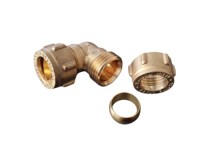 Cot compresie cu inel, alama, pentru teava de cupru 22 mm [1]