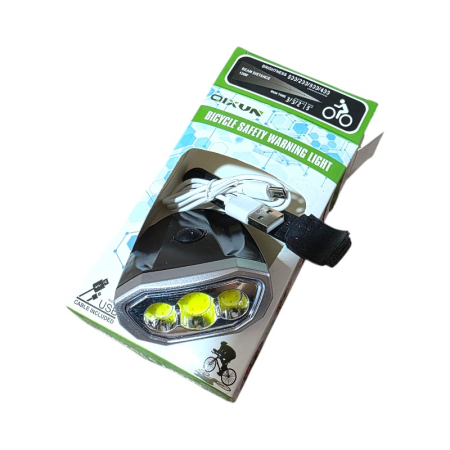 Accesorii bicicleta - Far LED bicicleta, reincarcabil USB, lumina puternica, montaj pe ghidon