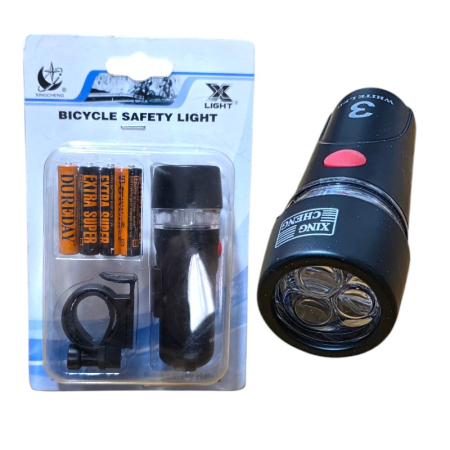 Accesorii bicicleta - Far LED bicicleta XC-735A, cu baterii, lumina puternica