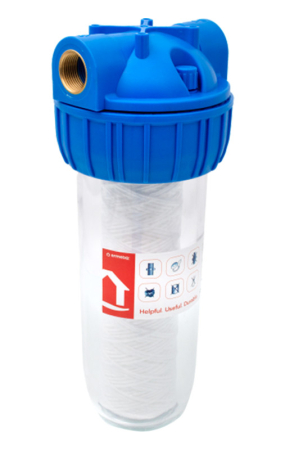 Filtre apa si cartuse - Filtru apa 10” cu cartus bumbac, filet interior 1”, Ermetiq