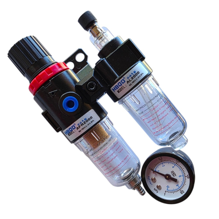 Presostate compresoare - Filtru compresor cu regulator și lubrificator AFC-2000, 1/4"