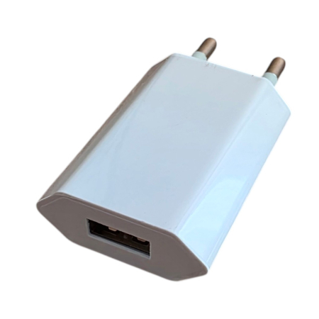 Incarcator de retea 220V, 1x USB, 5V/1A, alb [3]