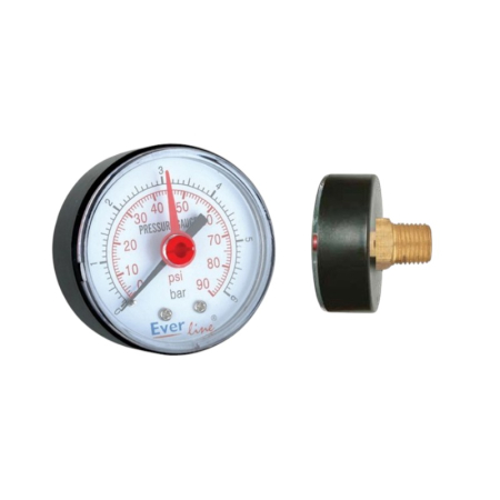 Accesorii pompe si hidrofoare - Manometru 6 bar, orizontal