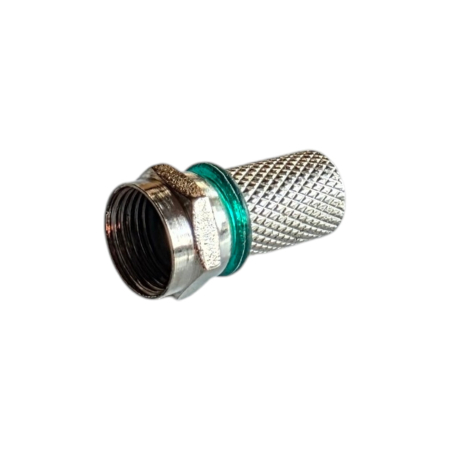 Electrice - Mufa F pentru cablu TV, cu filet si garnitura verde