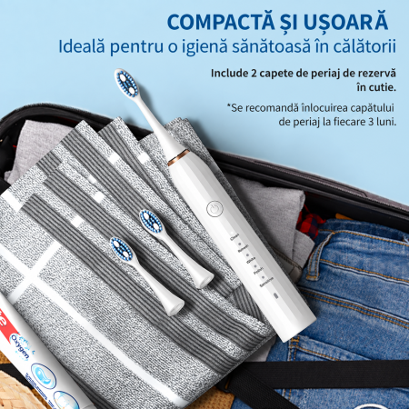 Periuta de dinti electrica Sonica M1, 5 Moduri [4]