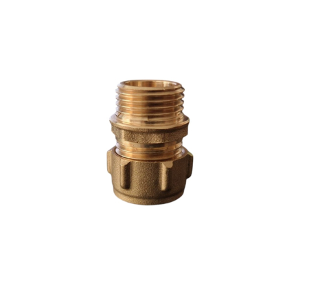 Cupru - Racord compresie cu inel, alama, pentru teava cupru 18 mm x 3/4 FE