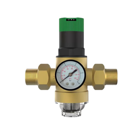 Accesorii pompe si hidrofoare - Reductor presiune apa cu manometru 3/4″