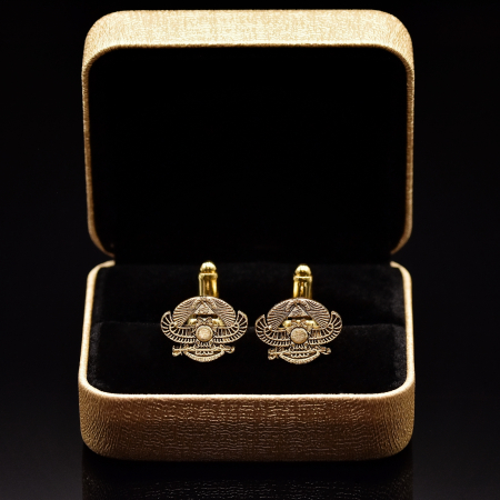 Butoni/ Cufflinks - Butoni de cămașă  – Ritul Memphis si Misraim, aurii