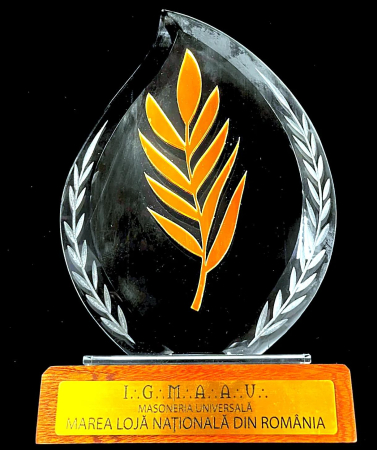 Cadouri si Accesorii - Trofeu  de sticla  Acacia aurie