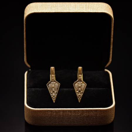 Butoni/ Cufflinks - Butoni de cămașă – Mistrie, aurii
