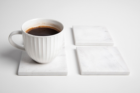 Suporturi pahare din marmură – set 4 bucăți  [1]