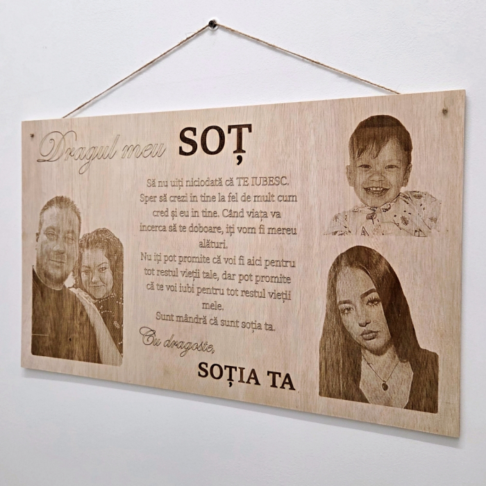 Tablou Personalizat cu Mesaj si Poza [2]